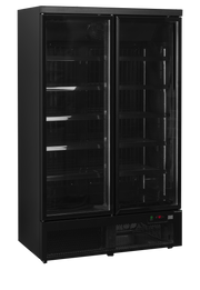 Armoire Frigorifique Vitrine Négatif 2 Portes Atom Maxi F2DBB Avec Fermeture Automatique LED Etagères Réglables