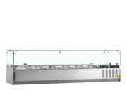 Vitrine Réfrigérée Positive GN1/4 GVC33-140 Professionnelle Pour Restauration SS201 Inox
