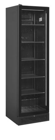 SCU1425 Armoire Réfrigérée À Boissons Sans Cadre Porte Vitrée Réversible Gauche Noire