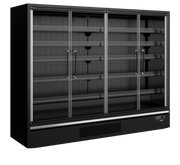 Galaxy GP26FGD Noir Vitrine Réfrigérée À Portes Vitrées Pleine Hauteur Deux Portes Pour Supermarché