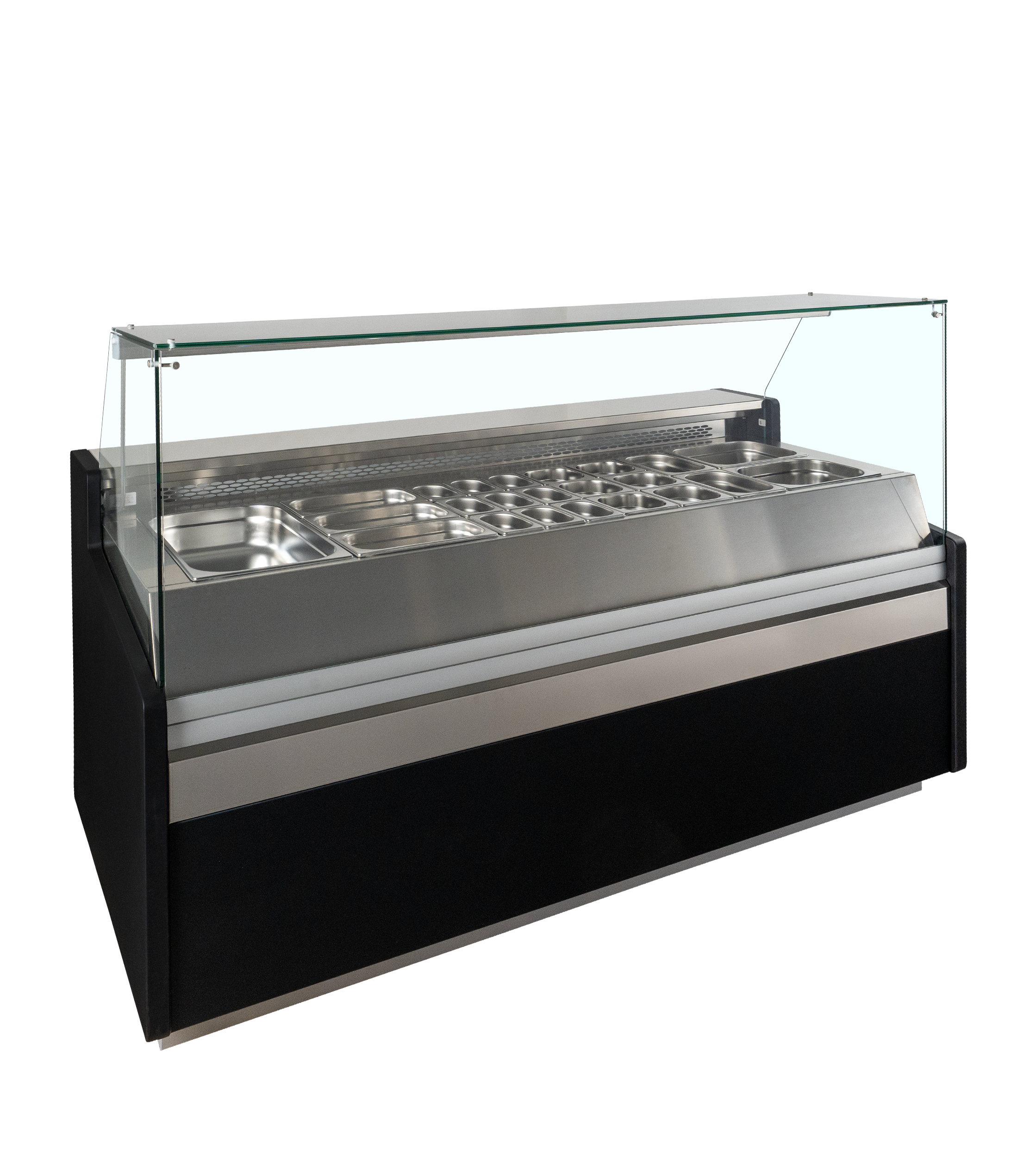 Vitrine Réfrigérée Gastronorm SPID200 2 Portes, Réfrigération Positive, Vitre Rabattable, Compatible GN