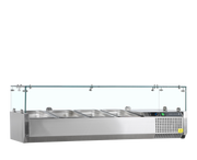 VK38-120 Vitrine Réfrigérée GN1/3 En Acier Inox SS304 Pour Restauration Professionnelle