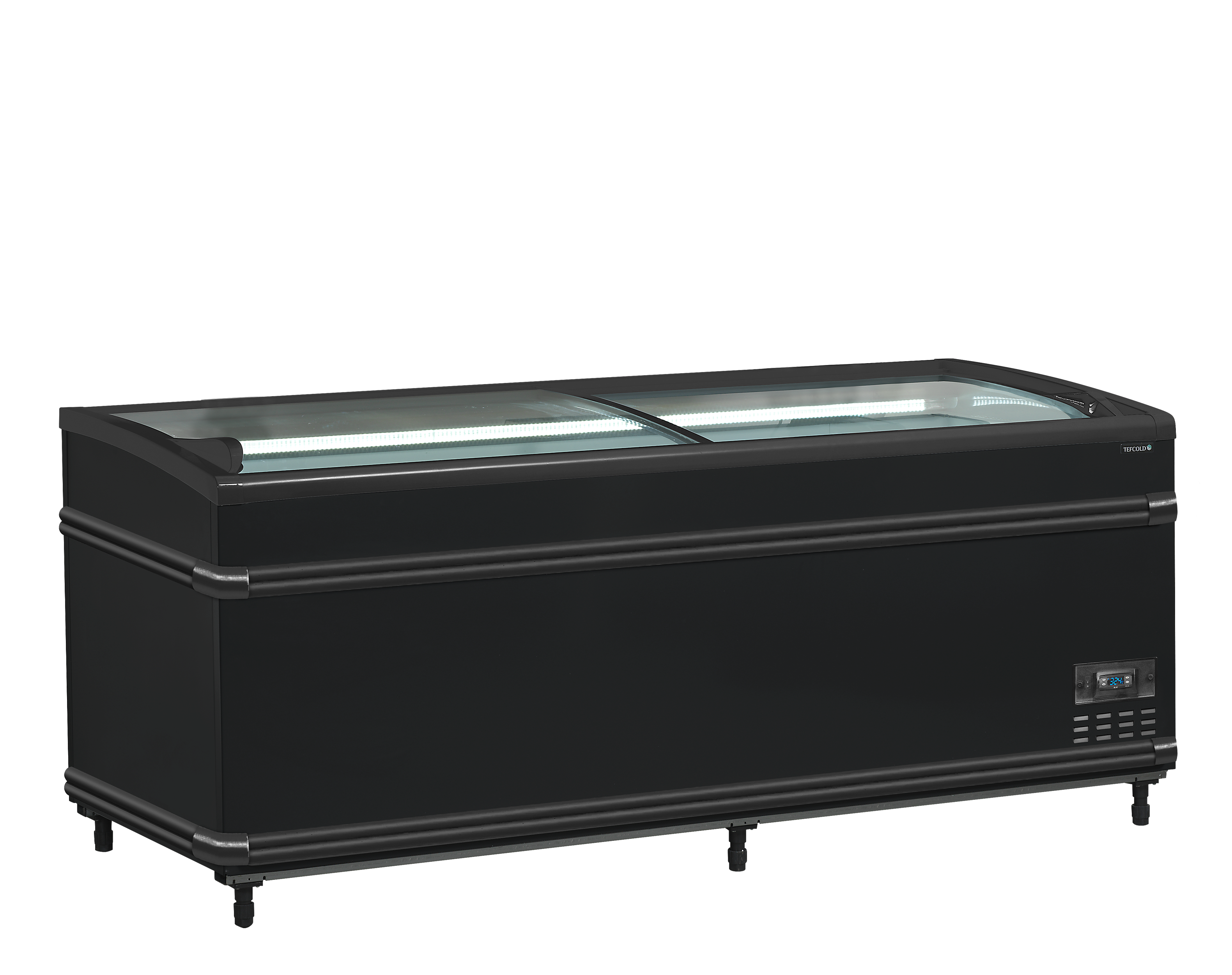 Armoire Frigorifique Professionnelle 2 Portes Positif Négatif Noir SFI185B HC CF VS