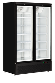 Atom Maxi F2DB Armoire Frigorifique 2 Portes Froid Négatif Vitrine Congélateur Avec LED