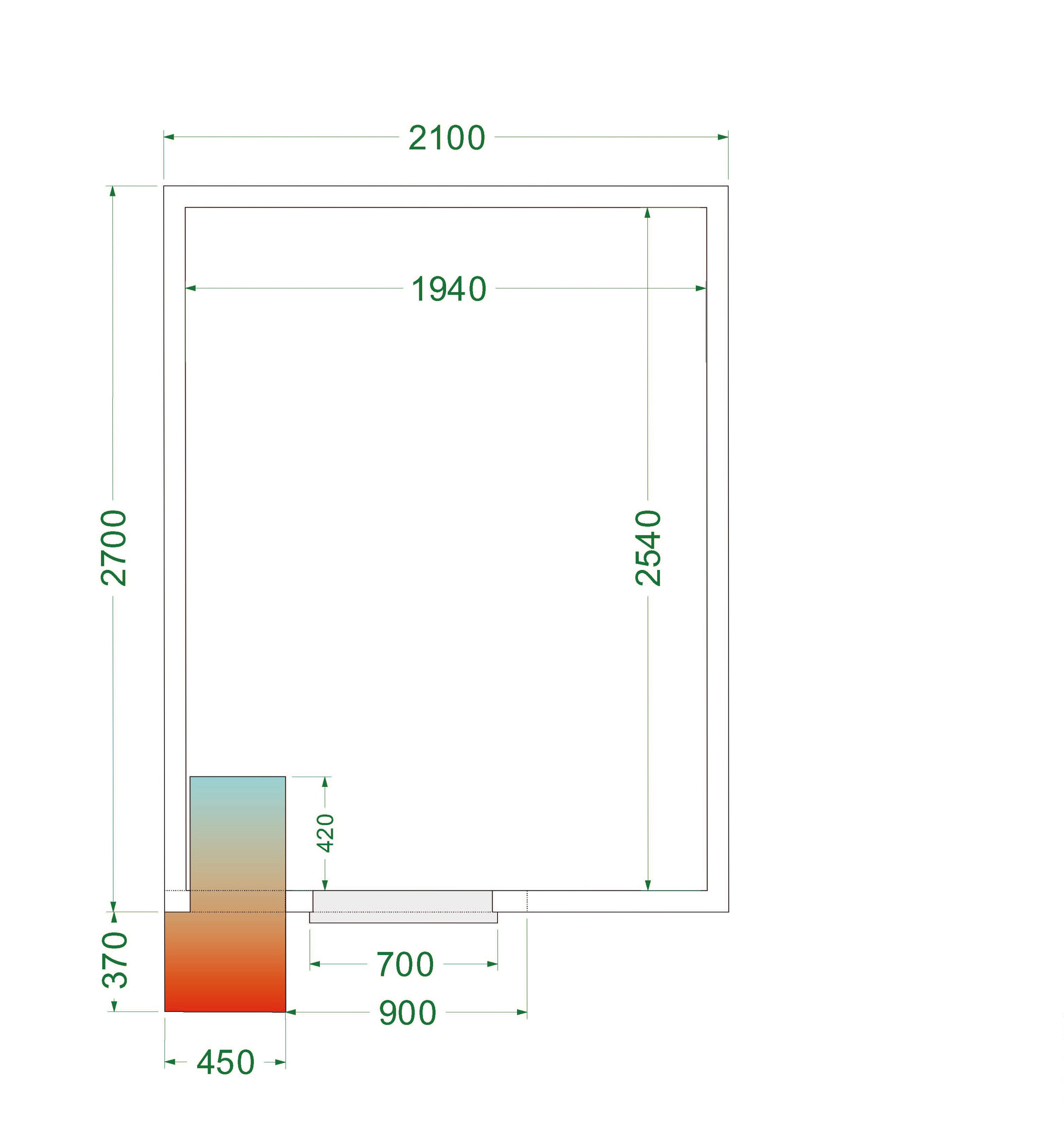 Armoire Frigorifique Professionnelle À Deux Portes Positive Ou Négative Pour Chambre Froide Ref CRPF2127