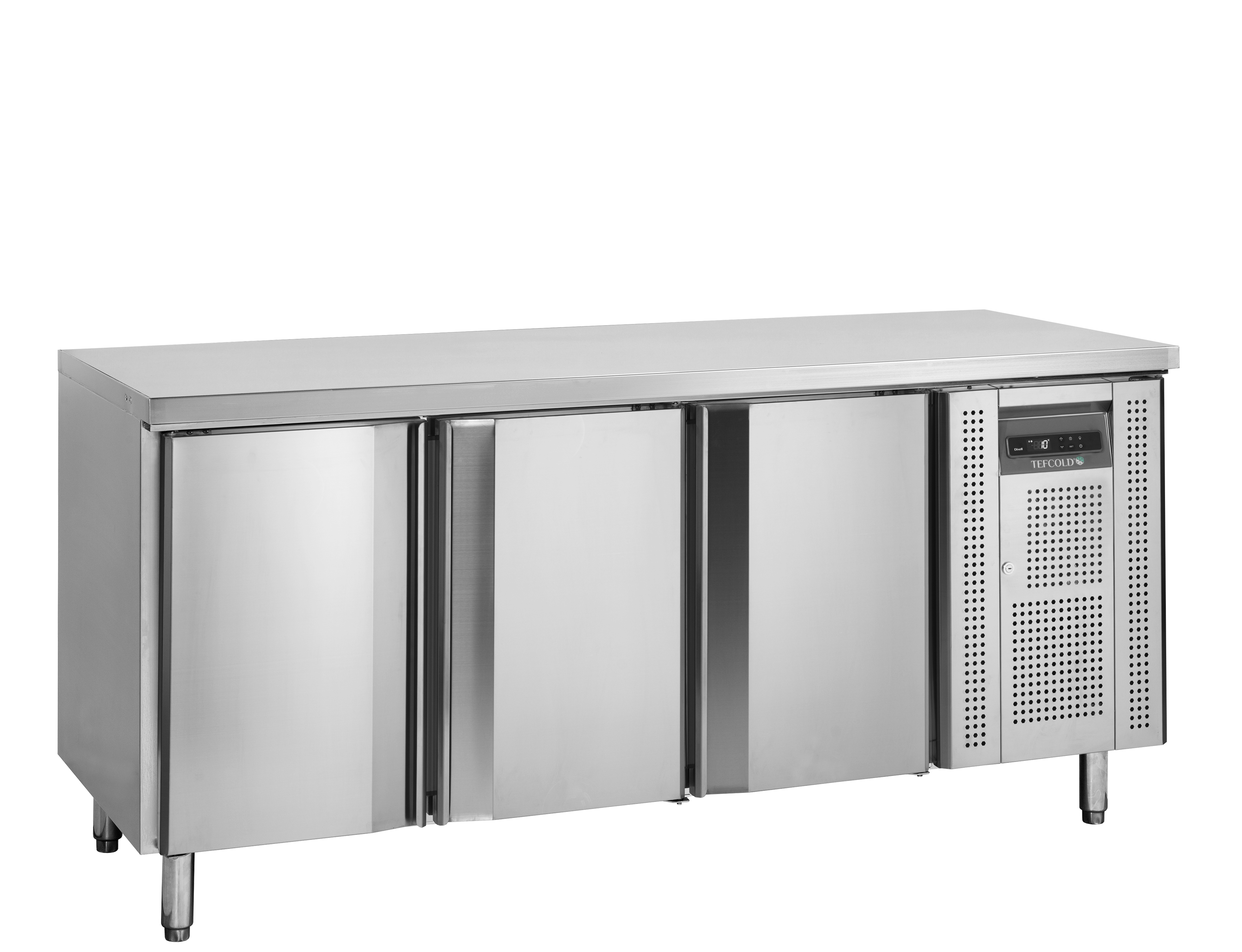 Comptoir Réfrigéré Boulangerie BK310 Acier Inox SS304 2 Portes Positif Ou Négatif