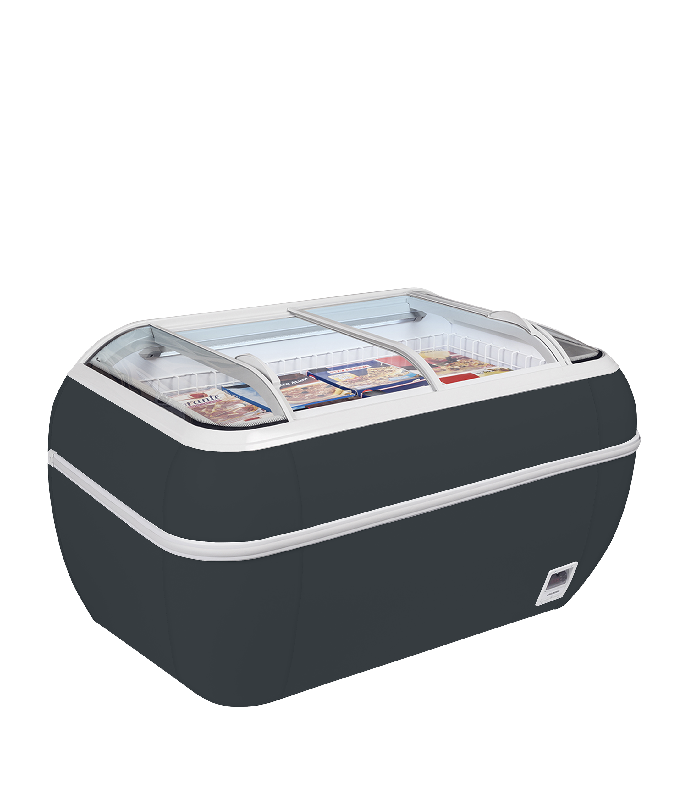 Armoire Frigorifique Professionnelle 2 Portes Negatif Gris Twin Head A F Congélateur Pour Supermarché Ref A F