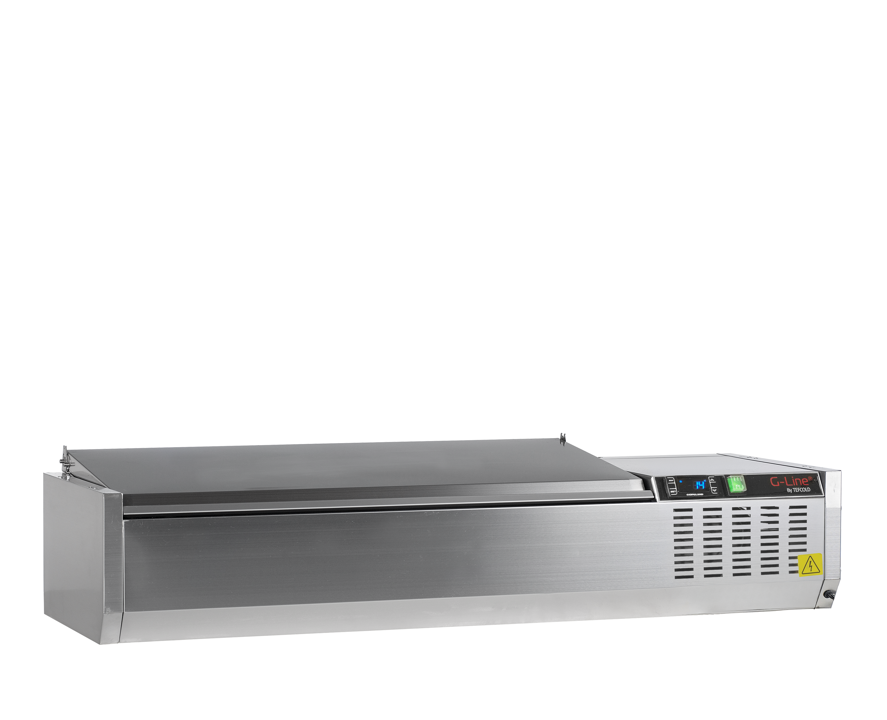 GVC Armoire Frigorifique Vitrine Réfrigérée 2 Portes Positif GN1/3 GVC38-120 S/S Inox SS201