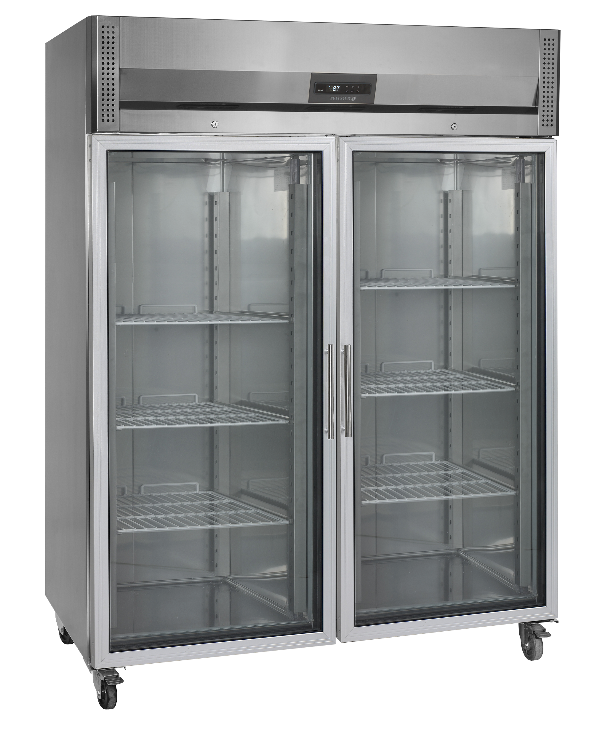 RK1420G Réfrigérateur Vertical GN2 1 à 2 Portes Vitrées Positif SS304 RK G Professionnel