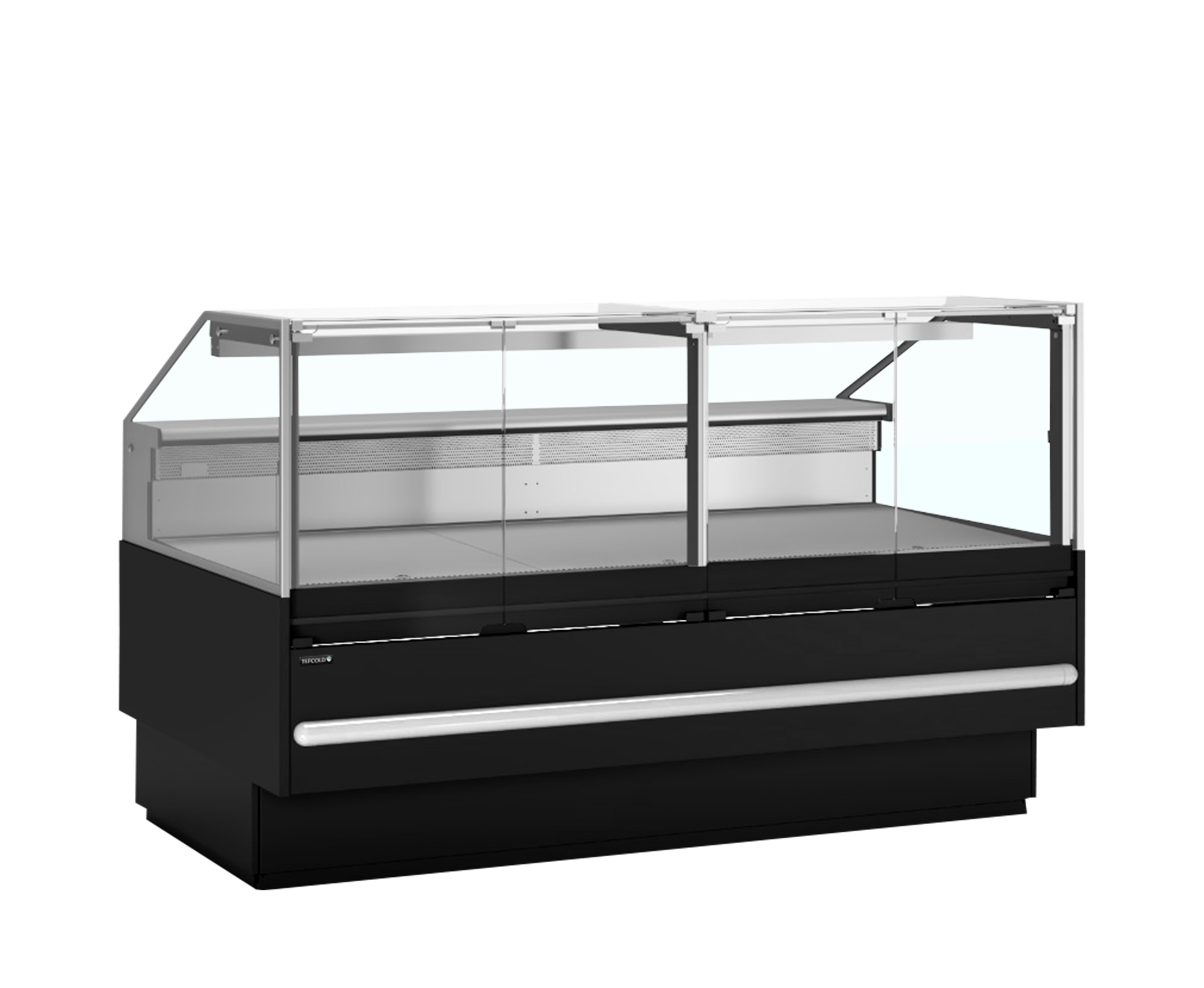 Vitrine Réfrigérée SOCB18782B 2 Portes Positif Plan De Travail 825 Mm Éclairage LED Façade Vitrée