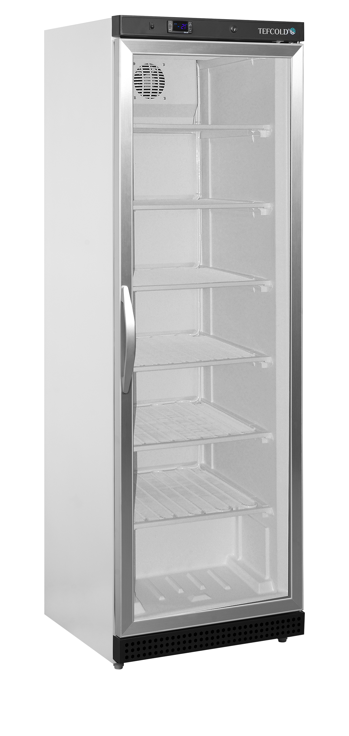 Armoire Frigorifique UF400G UF-G Congélateur Vertical À Porte Vitrée Négatif Blanc Pour Restauration