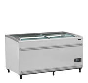 SFI145-CF VS Coffre Froid Positif Négatif Avec Couvercles Coulissants Vitrés LED Armoire Frigorifique Professionnelle