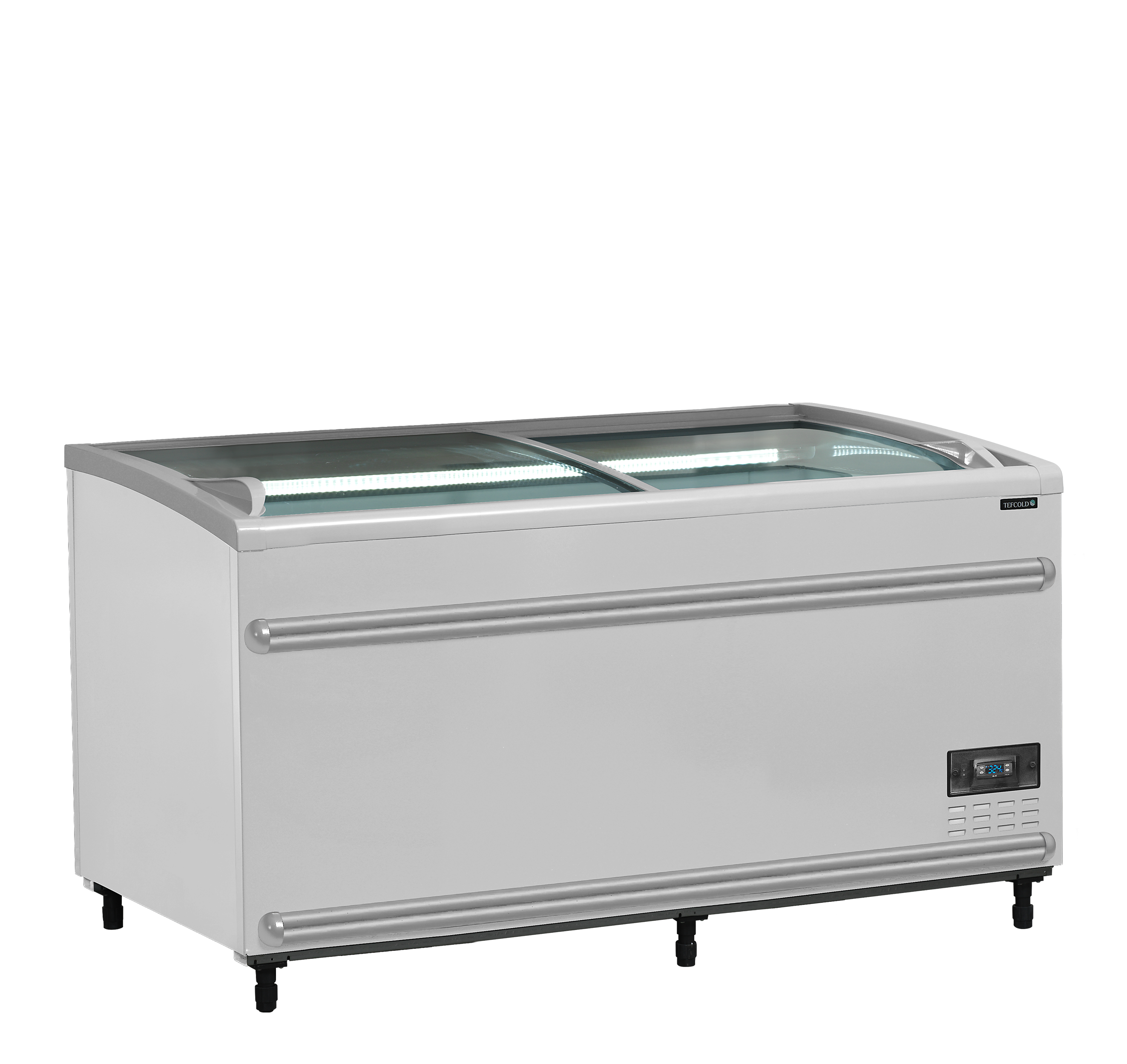 SFI145-CF VS Coffre Froid Positif Négatif Avec Couvercles Coulissants Vitrés LED Armoire Frigorifique Professionnelle