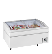 Armoire Frigorifique Shallow 150CF Refrigérateur Congelateur Professionnel 2 Portes Vitrines Panoramiques