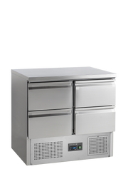 SA Comptoir Saladette GN1/1 SA914 Armoire Frigorifique 2 Portes Positif ou Negatif Cuisine Pro