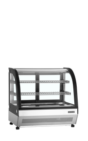 Armoire Frigorifique Vitrée Positif 2 Portes LCT750C/BLACK Comptoir Réfrigéré Pro