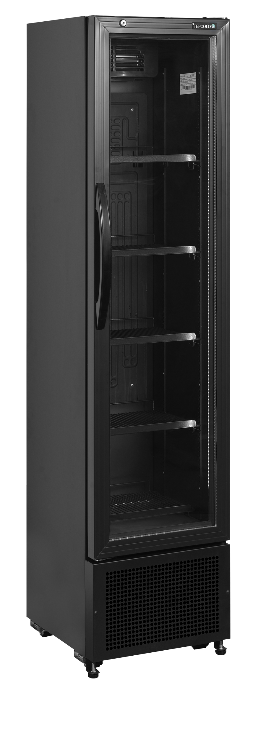 FS176H Black Réfrigérateur Professionnel À Boissons Vitré FS Slim Porte Vitrée Ref FS176H