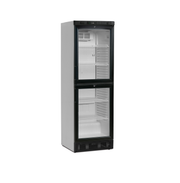 Réfrigérateur à Boissons SCU2375 Armoire Blanche à Porte Vitrée Réversible Avec Éclairage LED Étagères Réglables