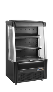 Vitrine Frigorifique Ouverte Basse Pour Restaurant Professionnel ODC90 Noire Modele