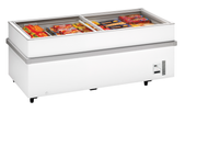 Armoire Frigorifique Négative 2 Portes Verre Trempé SSF SSF200 Congélateur De Supermarché