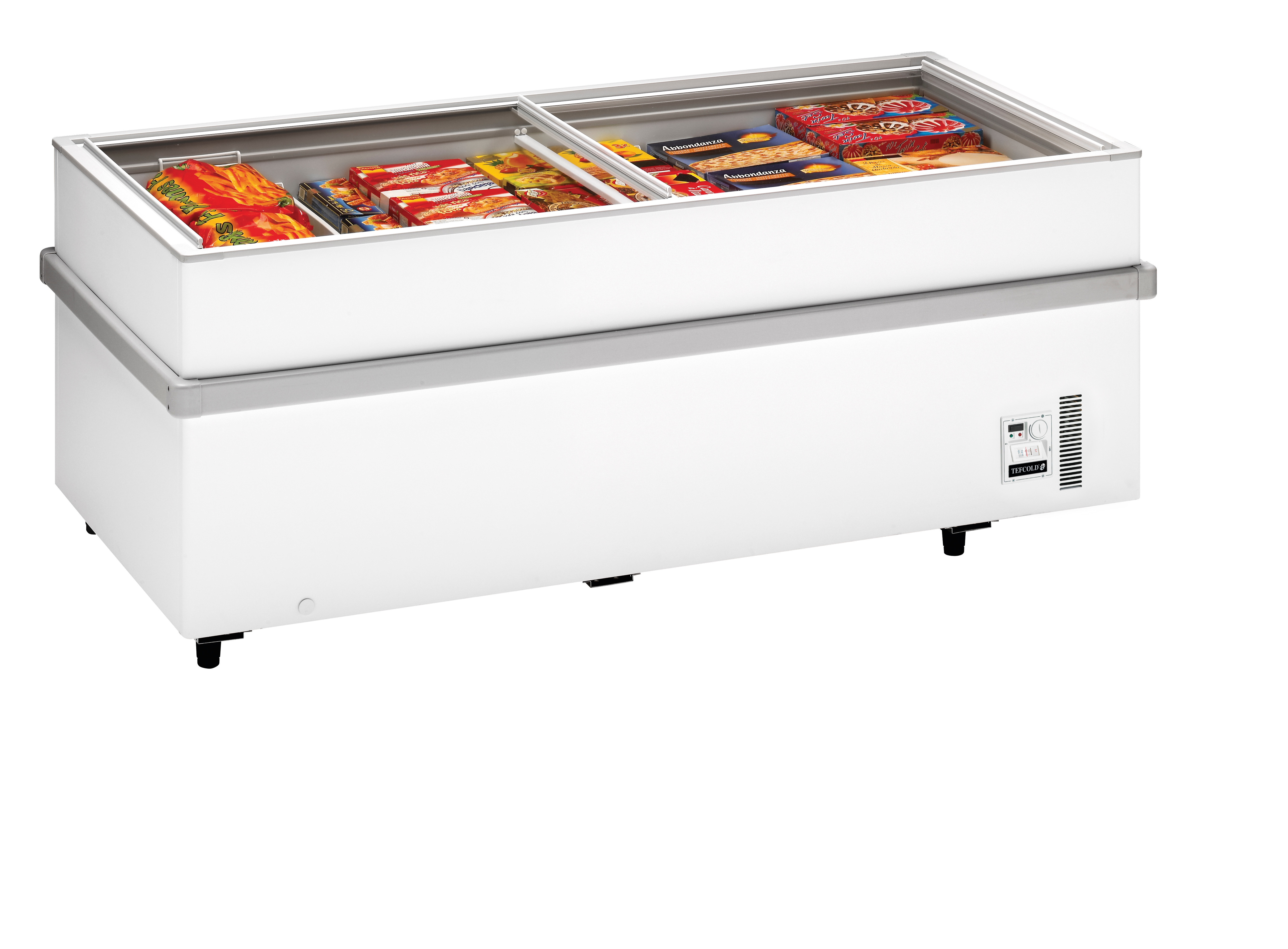 Armoire Frigorifique Négative 2 Portes Verre Trempé SSF SSF200 Congélateur De Supermarché