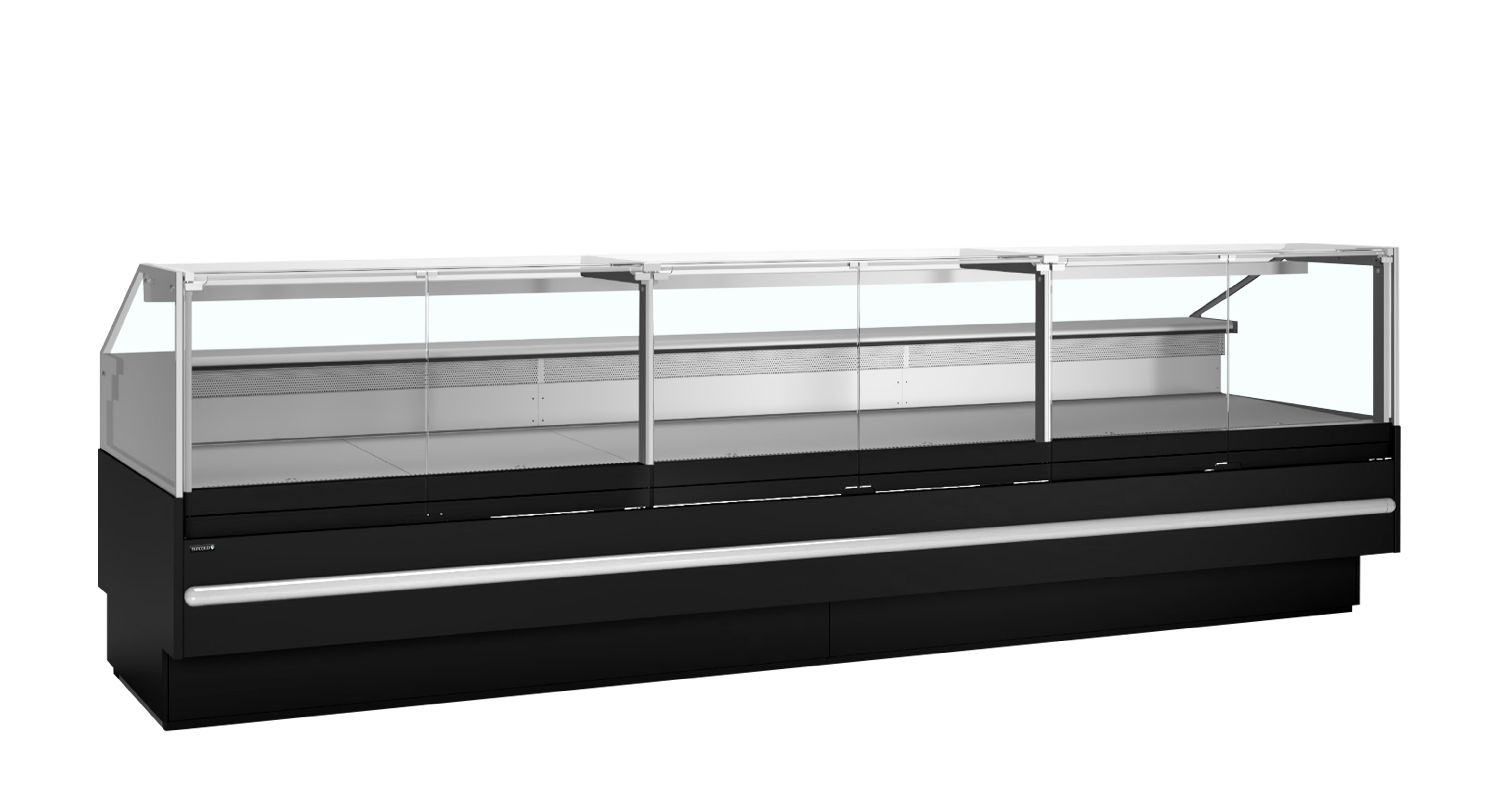 Vitrine Réfrigérée SOCB37582B De Service Avec Plan De Travail 825 Mm LED Façade Vitrée Et Accès Arrière