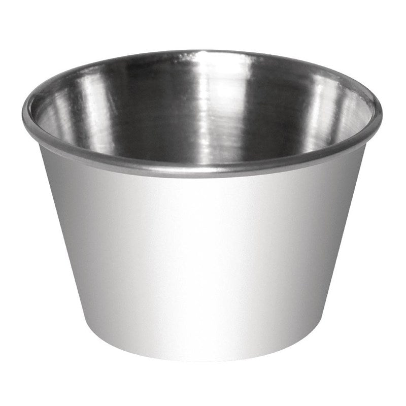 Pots à sauce inox Olympia 230ml (Lot de 12) - EQUIPEMENT RESTAURATION 