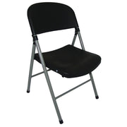Chaises pliantes Bolero noires et grises (Lot de 2) - EQUIPEMENT RESTAURATION 
