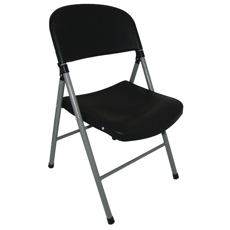 Chaises pliantes Bolero noires et grises (Lot de 2) - EQUIPEMENT RESTAURATION 
