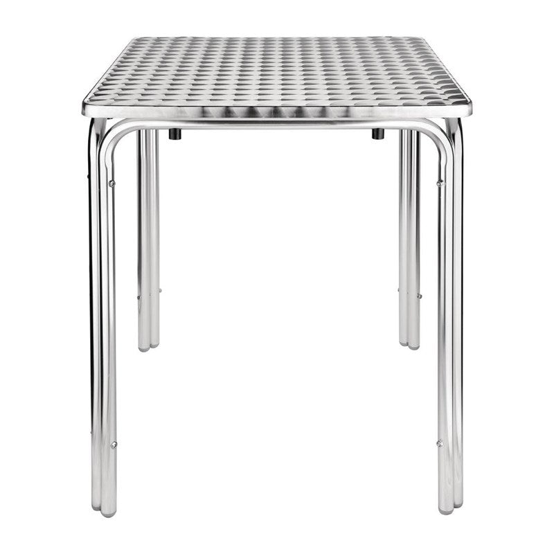 Table carrée inox et aluminium Bolero 600mm - EQUIPEMENT RESTAURATION 