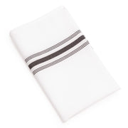 Serviettes de table bistro avec rayures noires x10 - EQUIPEMENT RESTAURATION 