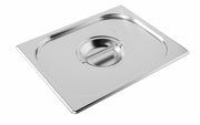 Couvercle inox bac GN1/2 avec poignée - Inox - 12000 - EQUIPEMENT RESTAURATION 