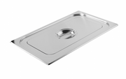 Couvercle inox bac GN2/1 avec poignée - Inox - 21000 - EQUIPEMENT RESTAURATION 