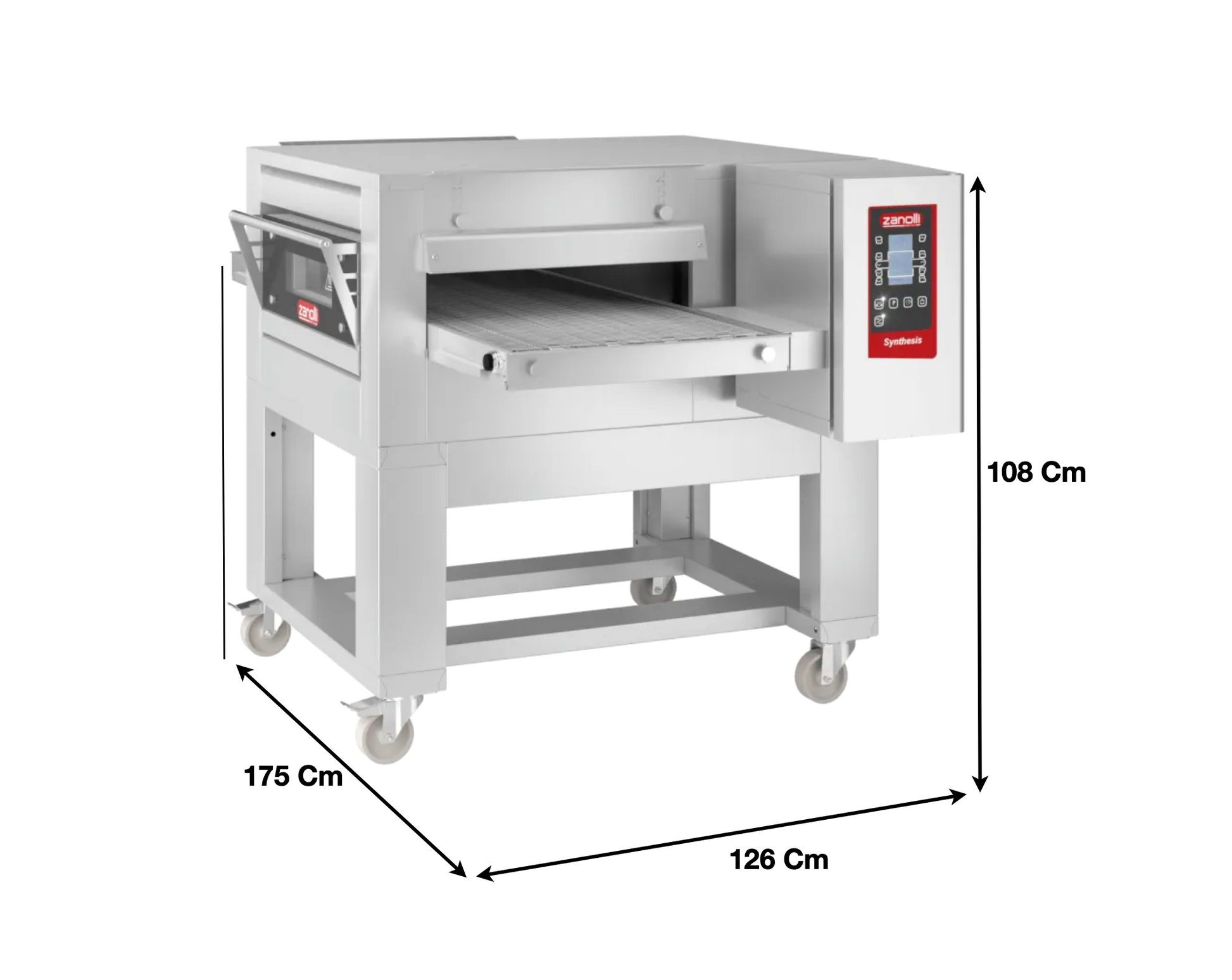 Four à convoyeur 50cm – Electrique – Avec Support ZANOLLI SYNTHESIS 08/50E/MC DIG - EQUIPEMENT RESTAURATION 