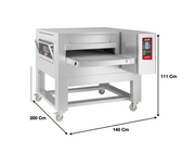 Four à convoyeur 65cm – Electrique – Avec Support | Marque : Zanolli SYNTHESIS 11/65E MC DIG - EQUIPEMENT RESTAURATION 