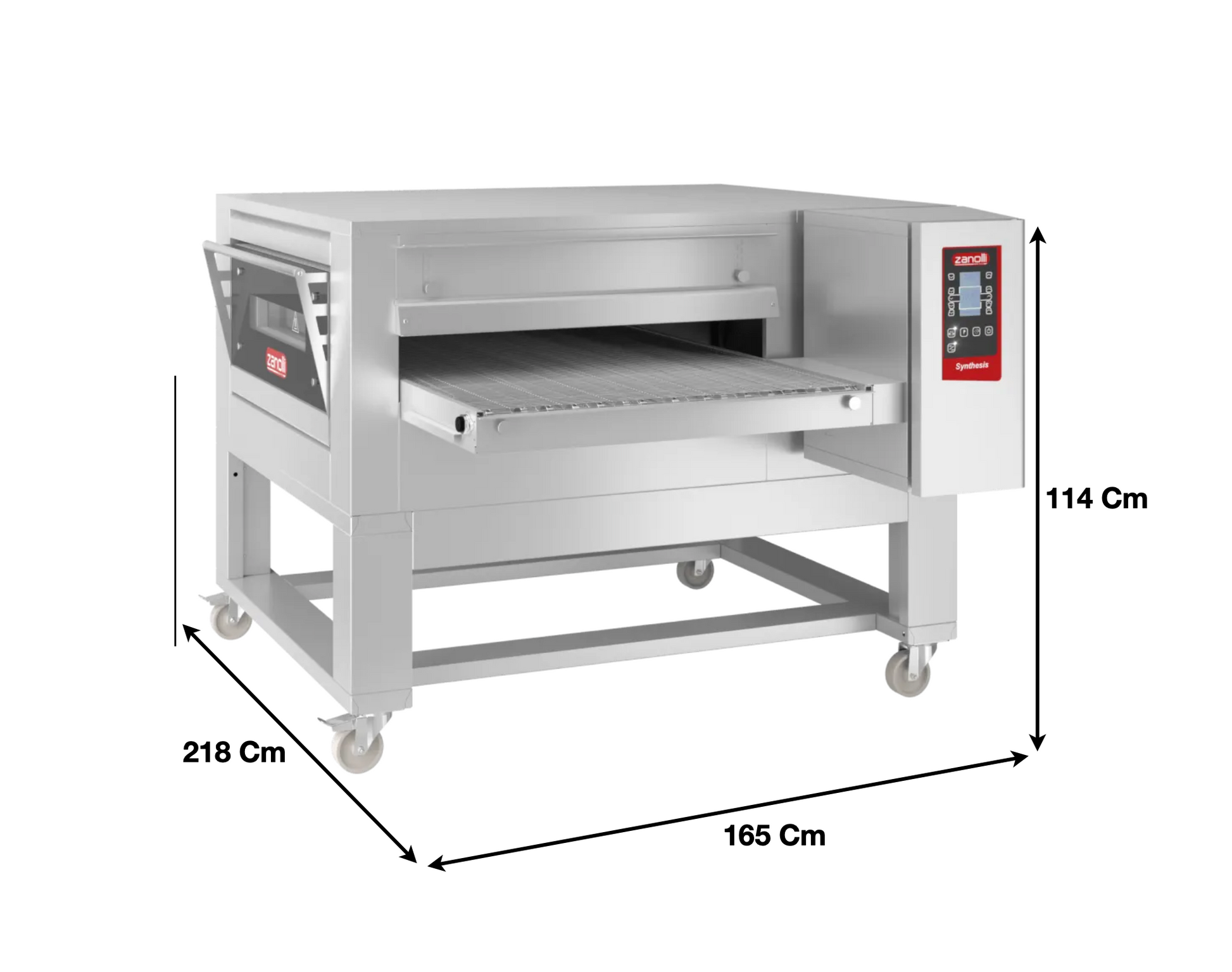 Four à convoyeur 80cm – Electrique – Avec Support | Marque : Zanolli SYNTHESIS 12/80E MC DIG - EQUIPEMENT RESTAURATION 
