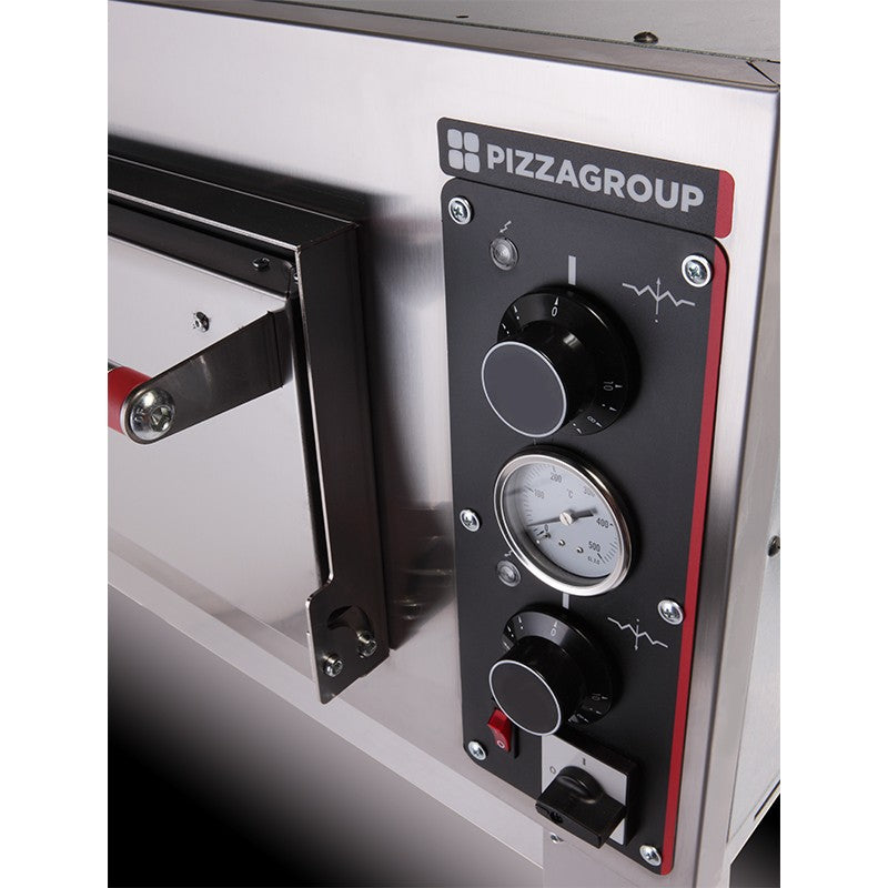 Four à pizza électrique 2 chambres 8 pizzas - Gamme Entry Max - MAX8F - Pizza Group - EQUIPEMENT RESTAURATION 