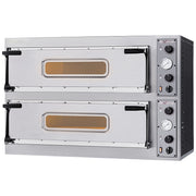 Four électrique - 2x2 pizzas - 350 mm - 2 chambres - WR-DFXL-22 - EQUIPEMENT RESTAURATION 