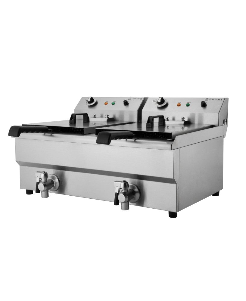 Friteuse professionnelle à poser 2 cuves 13 L - 3 kW - EF132V