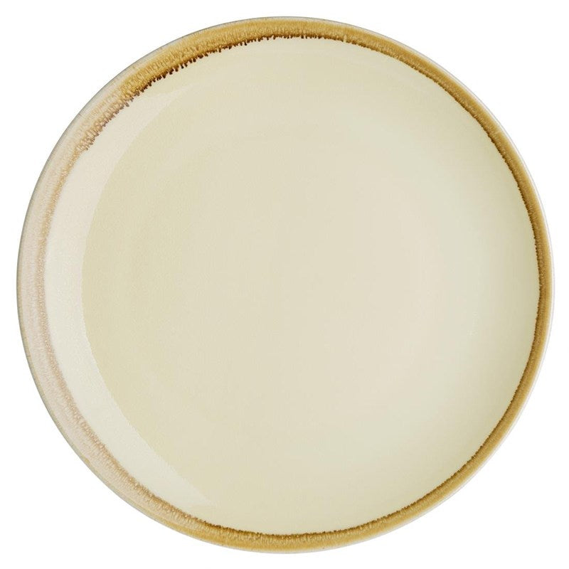 Assiette plate ronde couleur sable Olympia Kiln 280mm (Lot de 4) - EQUIPEMENT RESTAURATION 