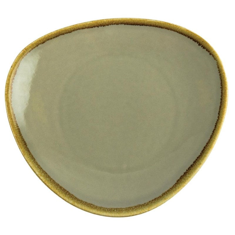 Assiette triangulaire couleur mousse Olympia Kiln 280mm (Lot de 4) - EQUIPEMENT RESTAURATION 