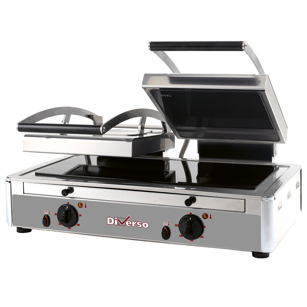 Grill panini double vitrocéramique - WR-LGVE-62 - EQUIPEMENT RESTAURATION 