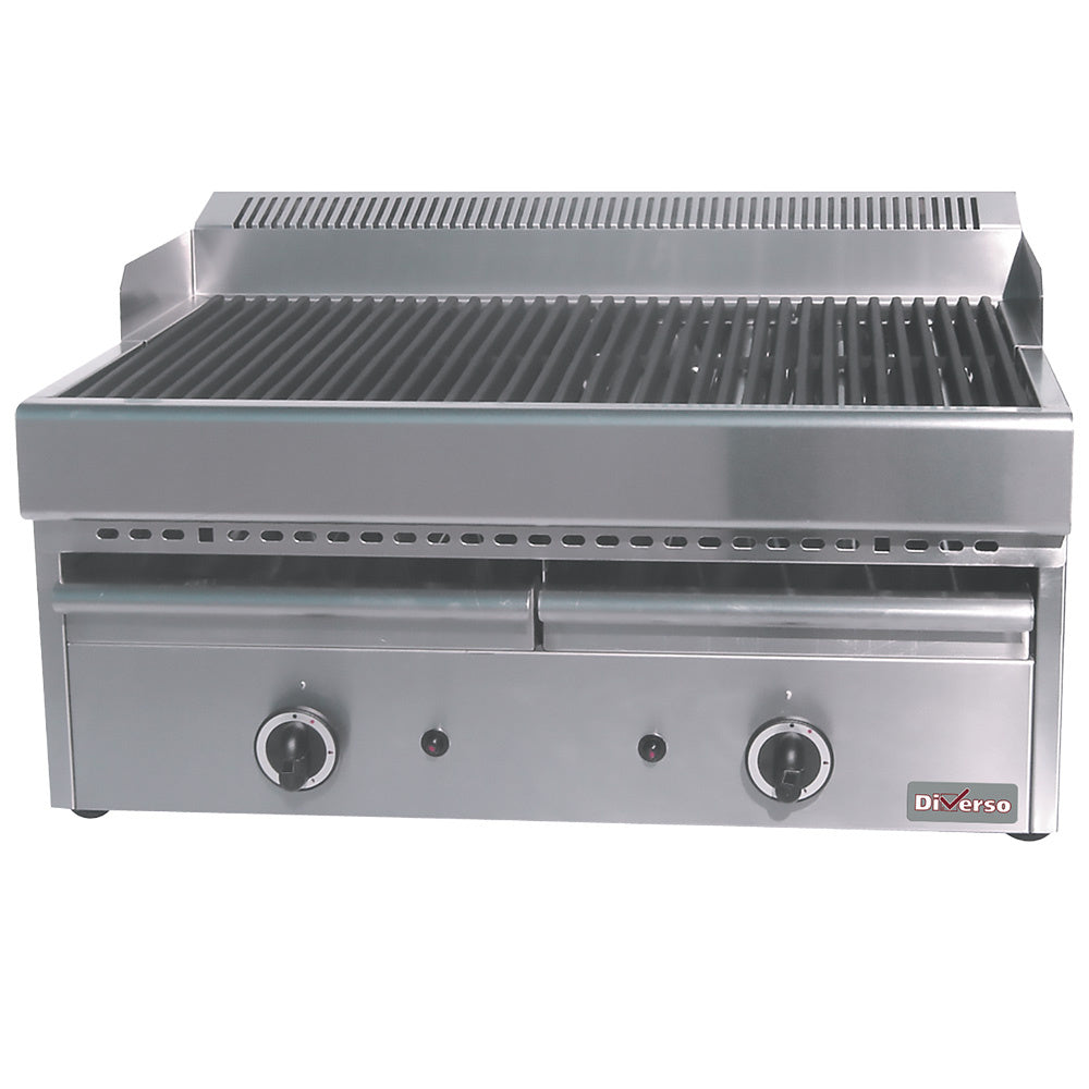 Grill-vapeur gaz avec grille de cuisson en fonte - WR-GV67-77 - EQUIPEMENT RESTAURATION 