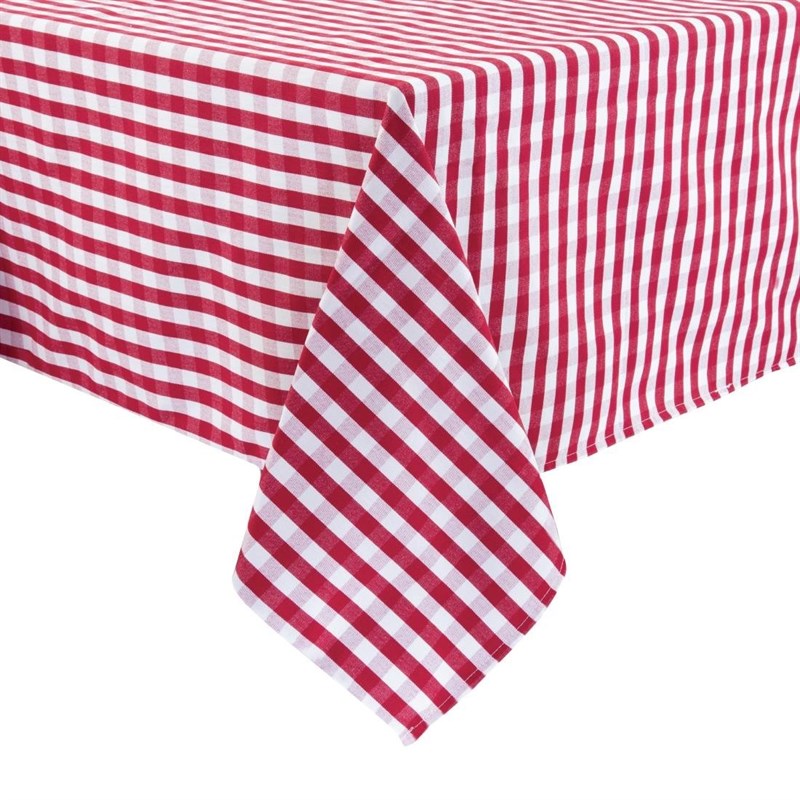 Nappes rouges et blanches Mitre Comfort Gingham - EQUIPEMENT RESTAURATION 