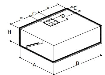 Hotte murale cubique - 2000x900x450 - EQUIPEMENT RESTAURATION 