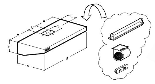 Hotte murale professionnelle 2000 x 900 x 450 mm avec moteur, variateur, éclairage, filtre et robinet de vidange - EQUIPEMENT RESTAURATION 