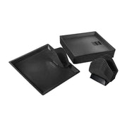 Lot de 15 plateaux de service à kébab + 15 pinces porte-sandwich - NOIR - EQUIPEMENT RESTAURATION 