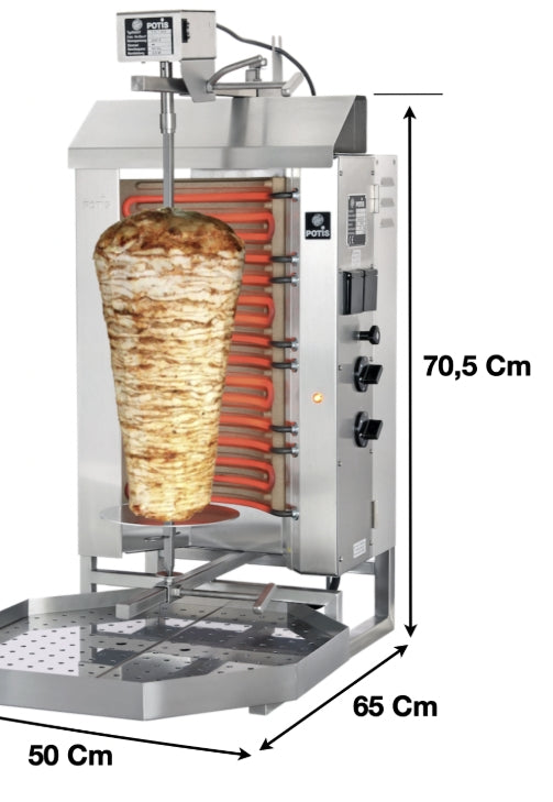 Machine à kebab 2 Zones – Version HP | Marque : Potis E2-S - EQUIPEMENT RESTAURATION 