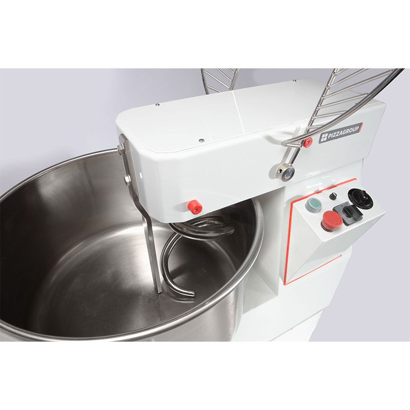 Pétrin à vitesse variable - Tête et cuve amovibles - 25 kg - Gamme pétrins - IR33VS - Pizza Group - EQUIPEMENT RESTAURATION 