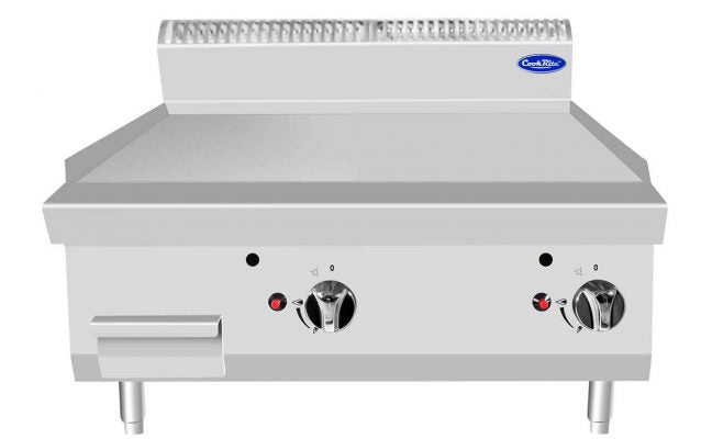 Plancha gaz - 2 brûleurs - Inox - AT7G8G-C-A - EQUIPEMENT RESTAURATION 